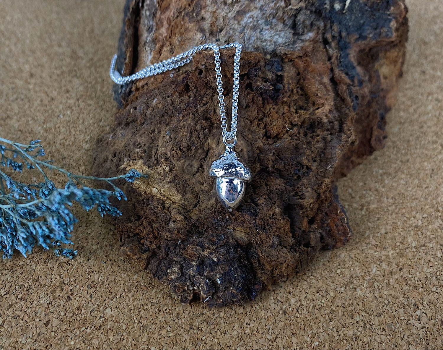 Acorn Pendant Sterling Silver