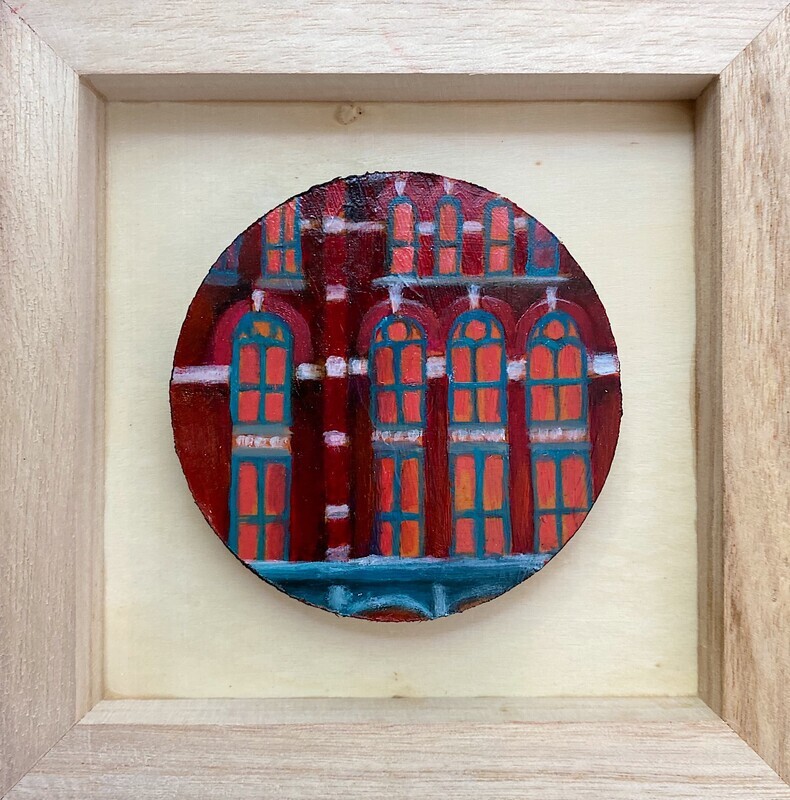 &quot;Creative Lighting Witnessess VIII&quot; 3.5&quot; Round Framed 6x6&quot;