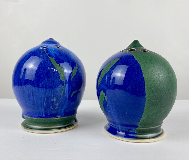 Pottery Shaker Flo Blue Glaze