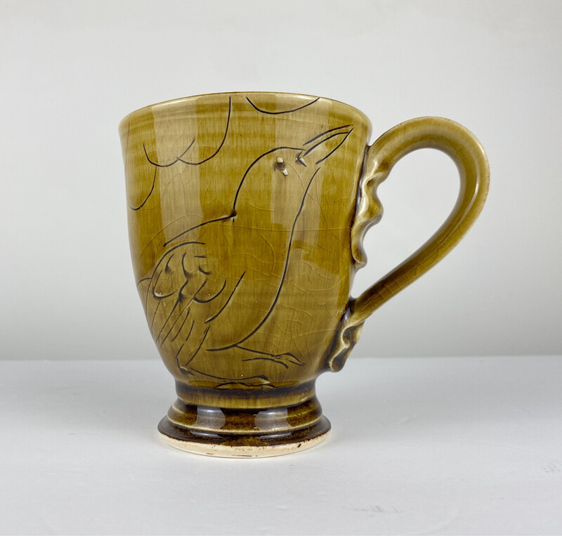 Honey Galze Pottery Mug