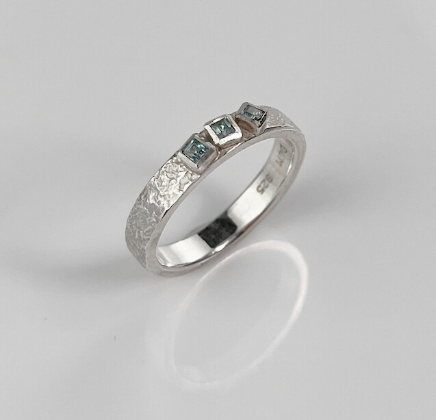 Dimitri Gagnon Morris Saint John New Brunswick Canada Canadian Jewelry Handworks Silversmith Gold Sterling Silver Ring Topaz