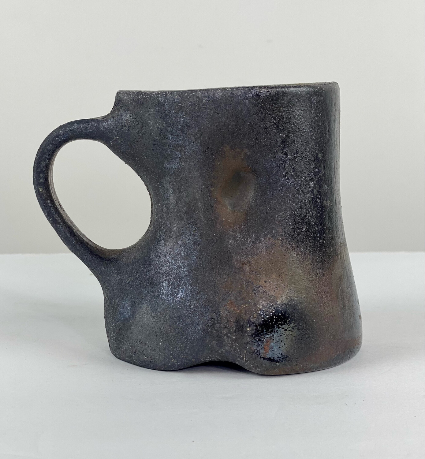 Wood Fired Pottery Mugs (Dark)