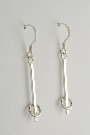 Ringette Sterling Silver Hook Earrings