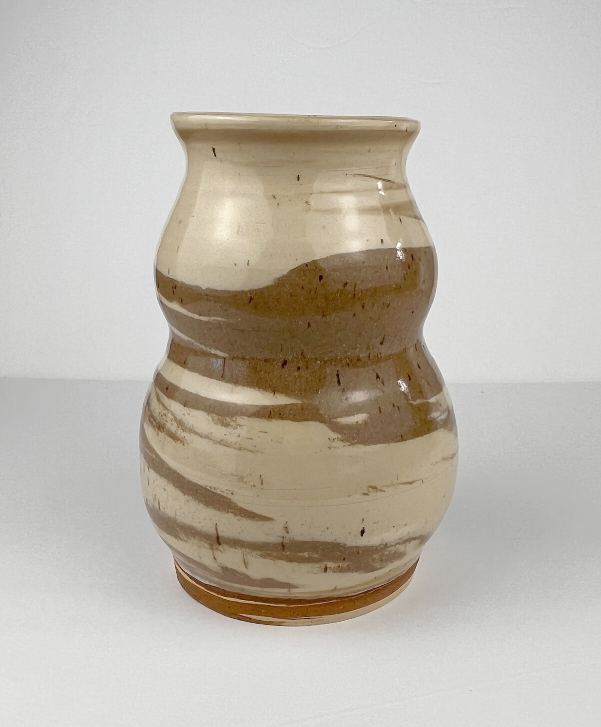 Marbled Pottery Vase 7.25