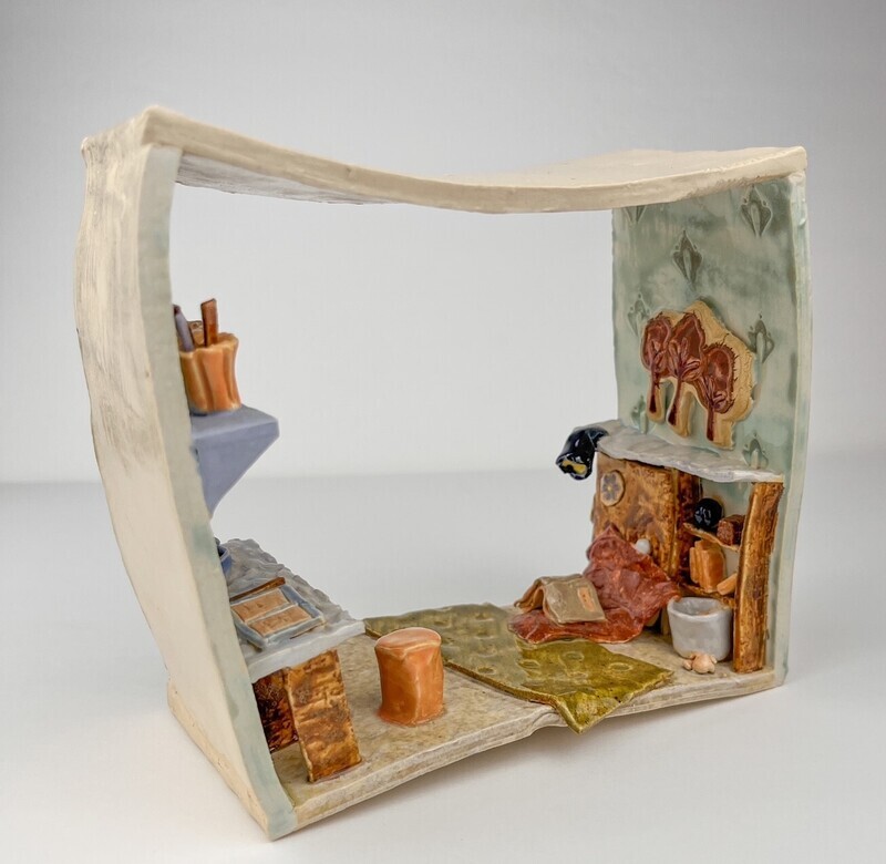 "Bedroom" 3D Pottery Sculpture