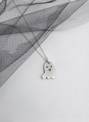 Ghost Pendant Sterling Silver 18