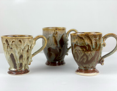Partridge Pottery Mugs