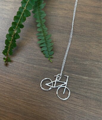 Bicycle Pendant Sterling Silver