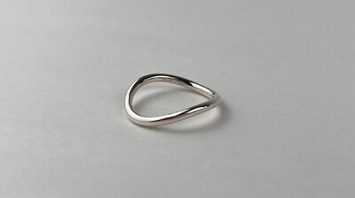 Stackable Wave Ring Sterling Silver