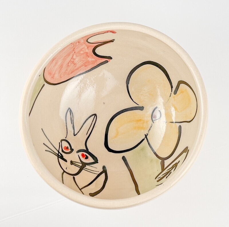 Darren Emenau Saint John New Brunswick Handworks Whimsical Pottery Large Serving Bowl