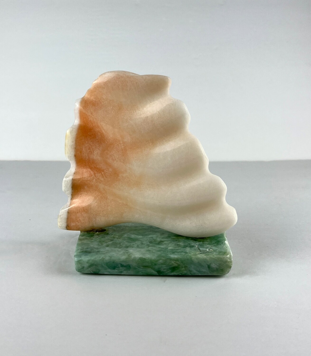 &quot;Beach Ripples&quot; Alabaster and Soapstone Sculpture