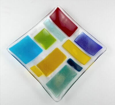 7x7 Fused Glass Dish