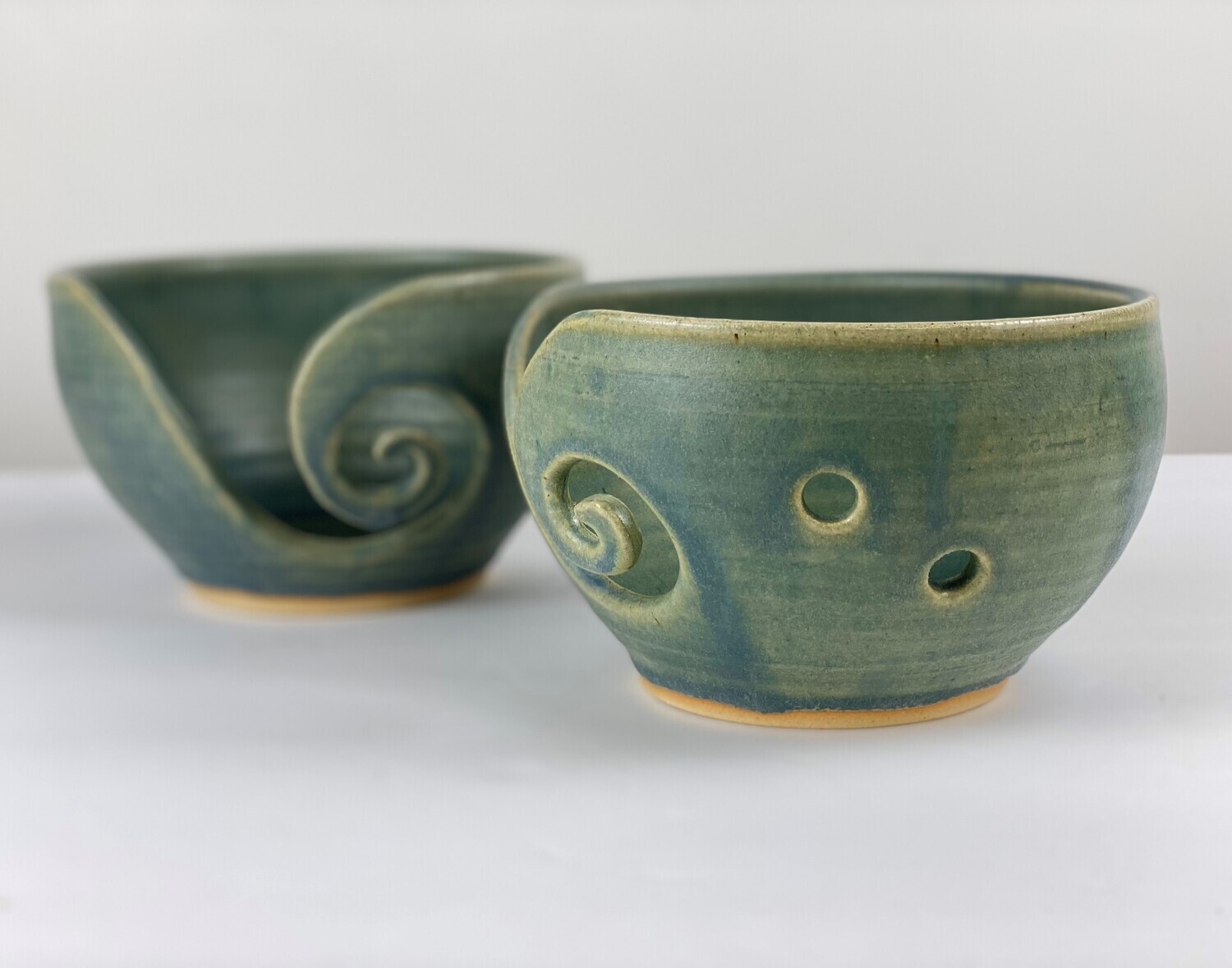 Small Pottery Yarn Bowls