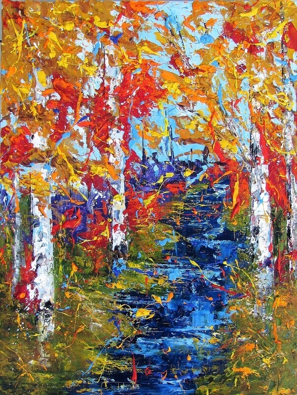 "Mother Nature's Dance" Oil on Canvas, 12x16"