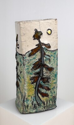 Tree w/ Green Hill Pottery Vase