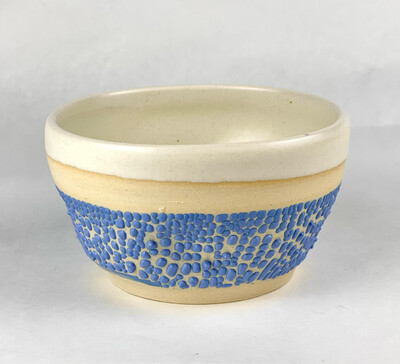 Crawl Pottery Bowl w/ White Clay