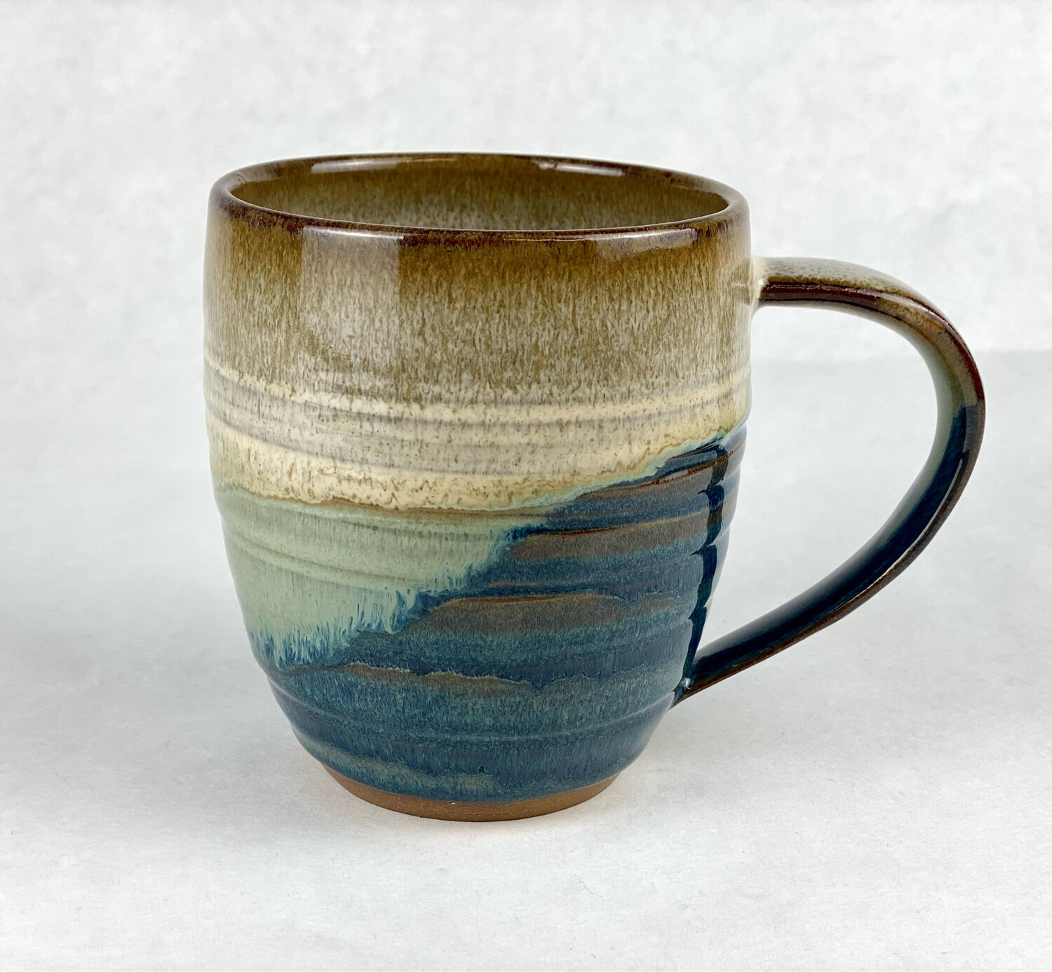 Split Color Pottery Mug