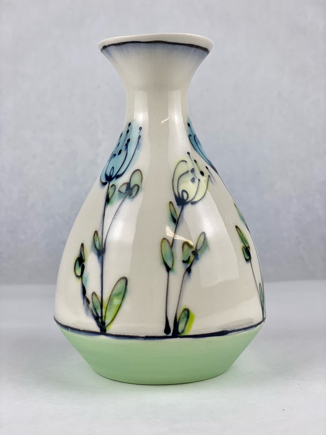 Mid-Mod Medium Floral Vase