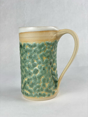 Crawl Pottery Mug w/White Clay