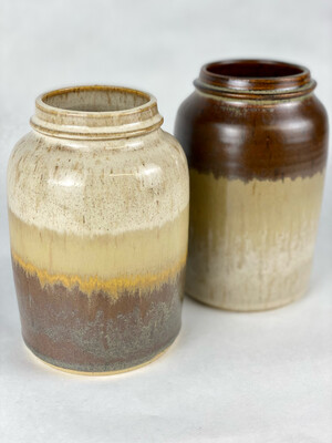 Pottery Mason Jar Sm/Med