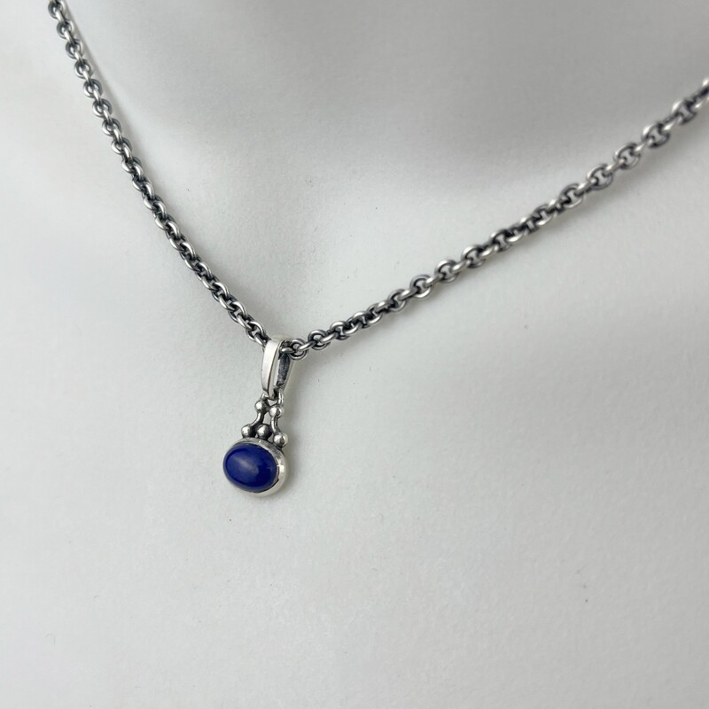 Valeria 2b Pendant with Lapis Lazuli SS 20"