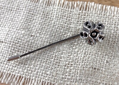 Shawl Pin with Open Pod SS