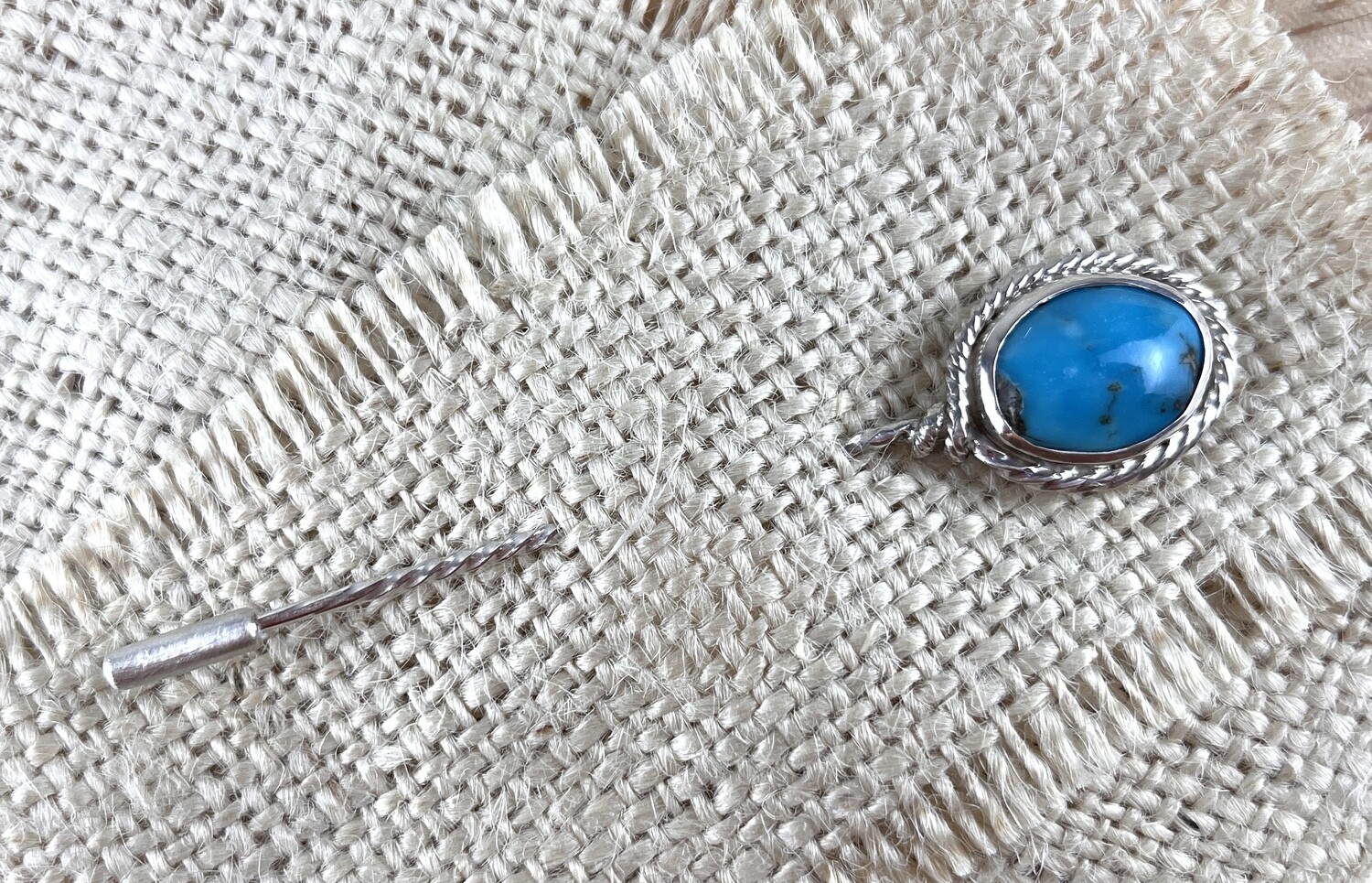Shawl Pin with Turquoise