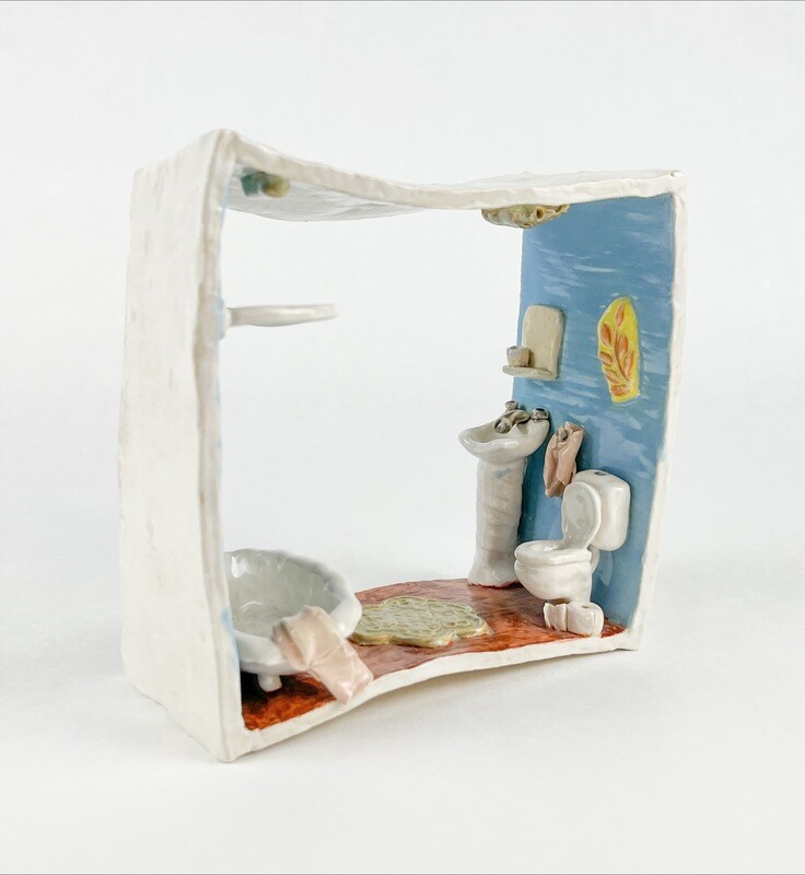 "Bathroom" 3D Pottery Sculpture