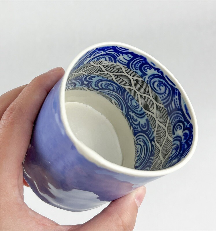 Purple Precious Porcelain Tumbler