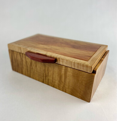 Roasted Curly Maple Box w/Bloodwood Lid