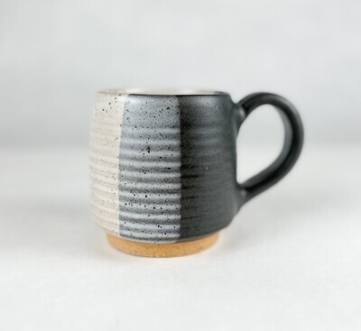 B&W Satin Pottery Mug