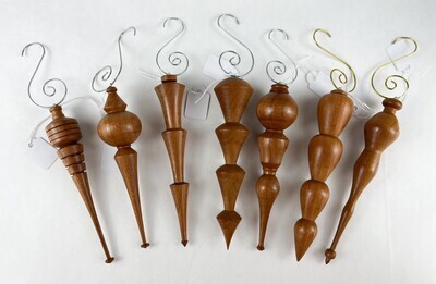 Solid Mahogany Icicle Ornament