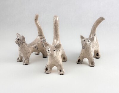 Cat Pottery Sculpture 3.5x4