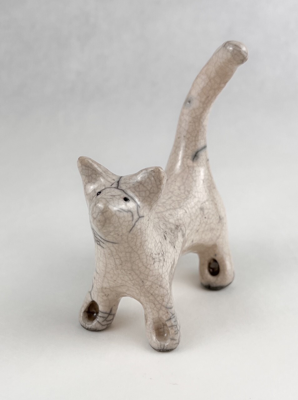 Cat Pottery Sculpture 3.5x4