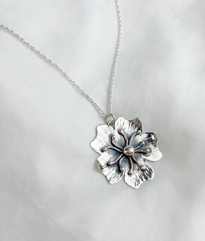 Flower Necklace on 18" Chain