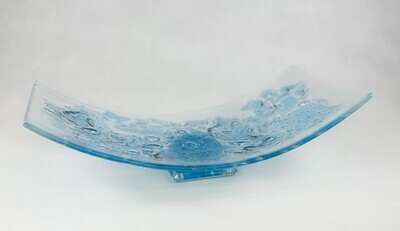 Plate Glass Ocean Bubble on the Pedestal, 8x18