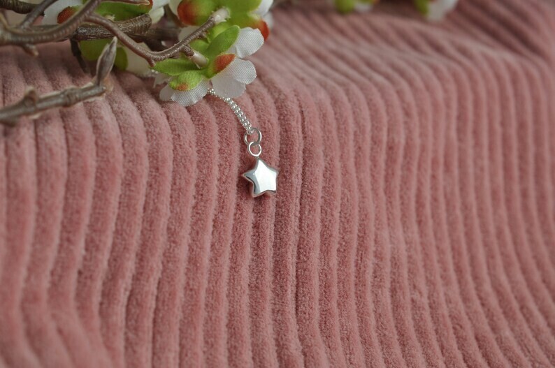 Silver Star Necklace on