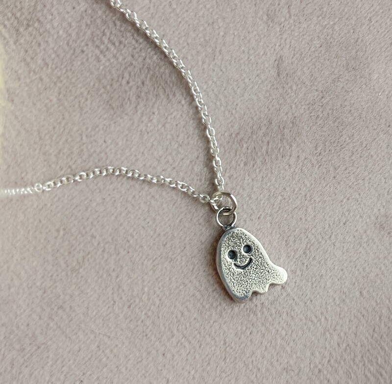 Silver Expressions Ghost Necklace *Double Sided*