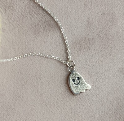 Silver Expressions Ghost Necklace *Double Sided*