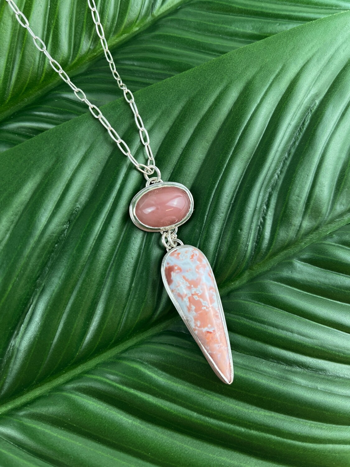 Cotton Candy Agate and Guava Agate Duo SS 18