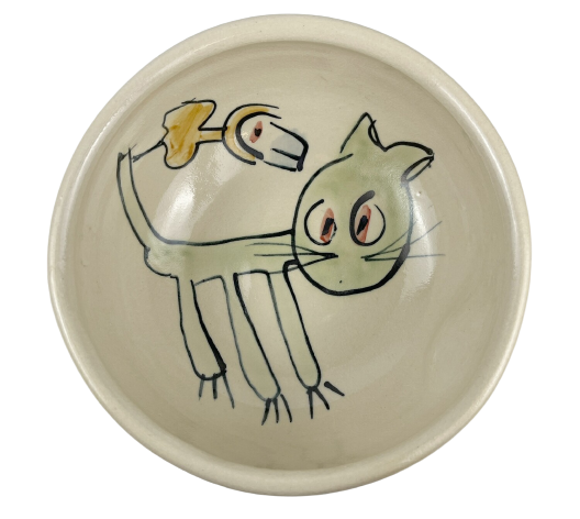 Large Whimsical Pottery Bowl