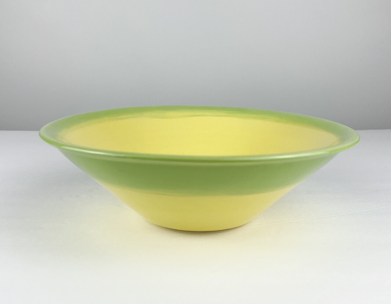 Yellow & Green Pottery Bowl
