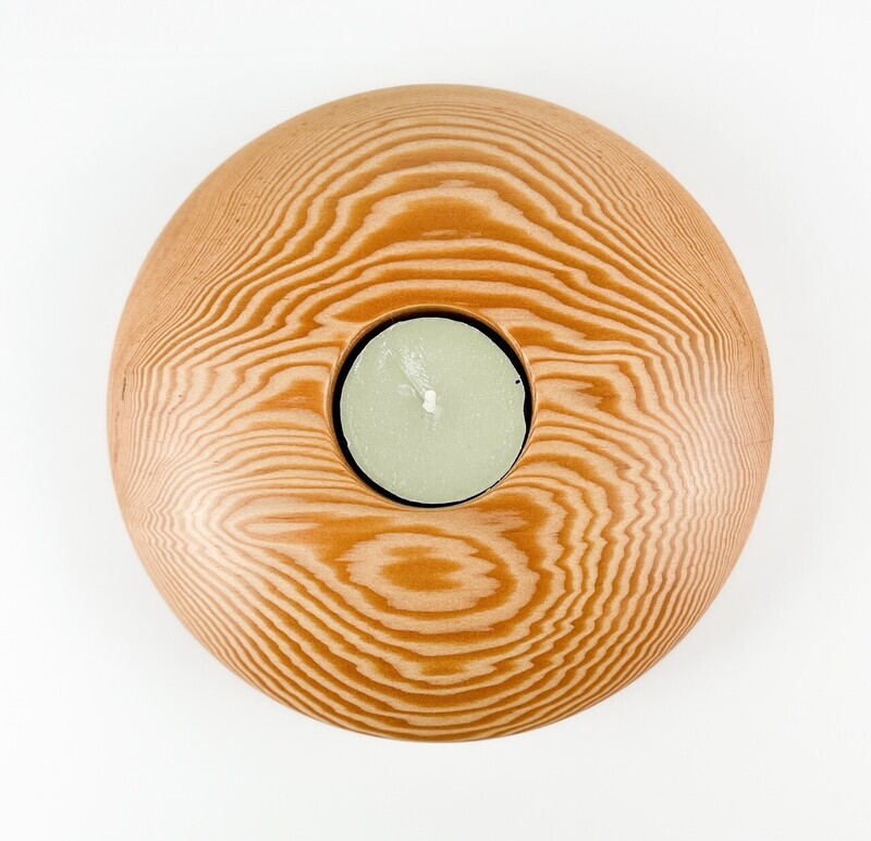 Douglas Fir Wooden Tealight Holder 5.5&quot;