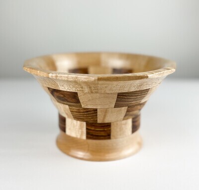 Ribbon Maple and Rosewood Bowl