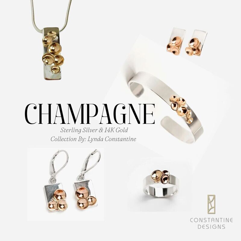"Champagne" Collection 14K Gold & Sterling Silver