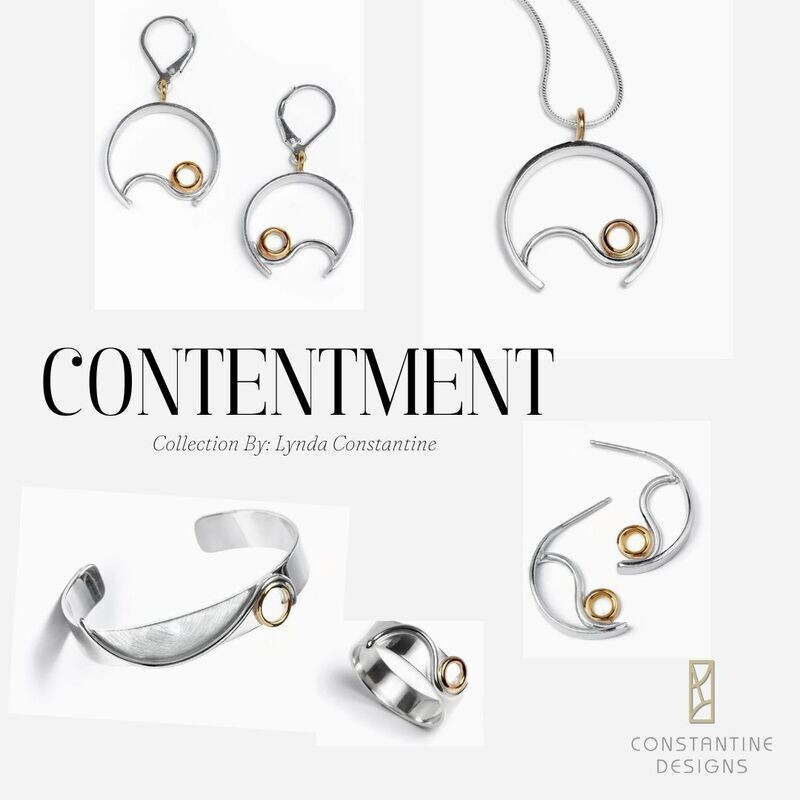 "Contentment" Collection Sterling Silver & 14K Gold