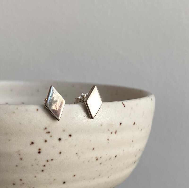 Geometric Sterling Silver Studs