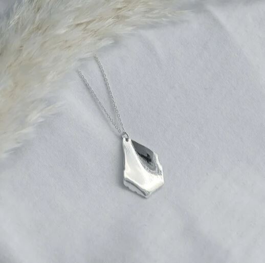Silver Petal Pendant