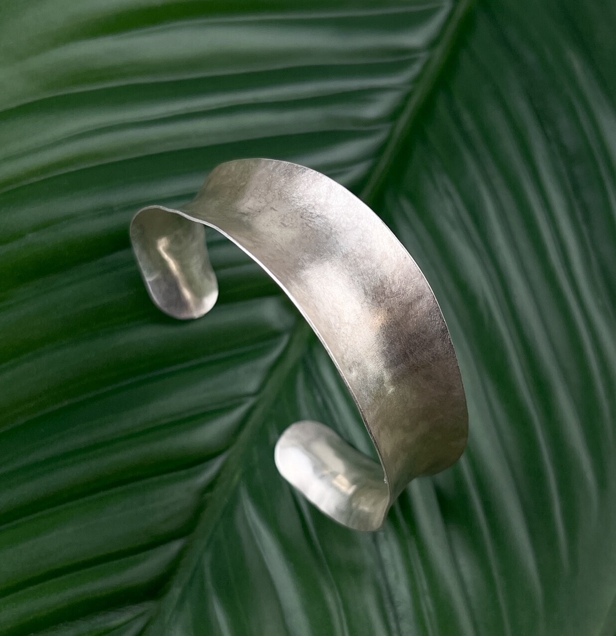 Natural Sterling Silver Cuff XS