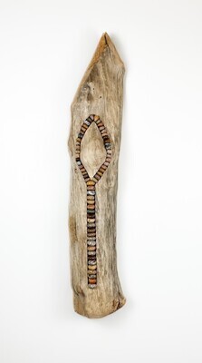 Driftwood Abacus Sculpture (wood & stones)